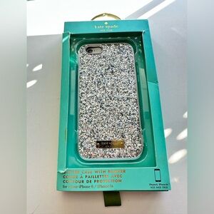 Kate Spade **iPhone 6** Sparkling Silver Phone Case